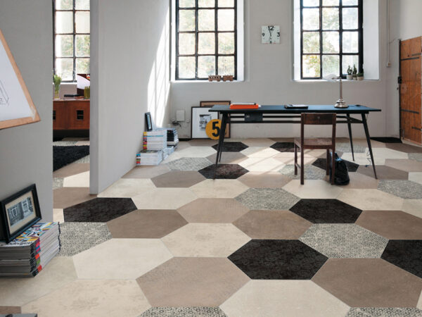 Trendy Design of Floor Tiles with Desert Impact