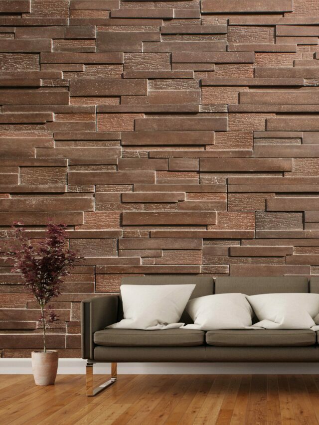 Elevation Wall Tiles and 3D  texture with wood